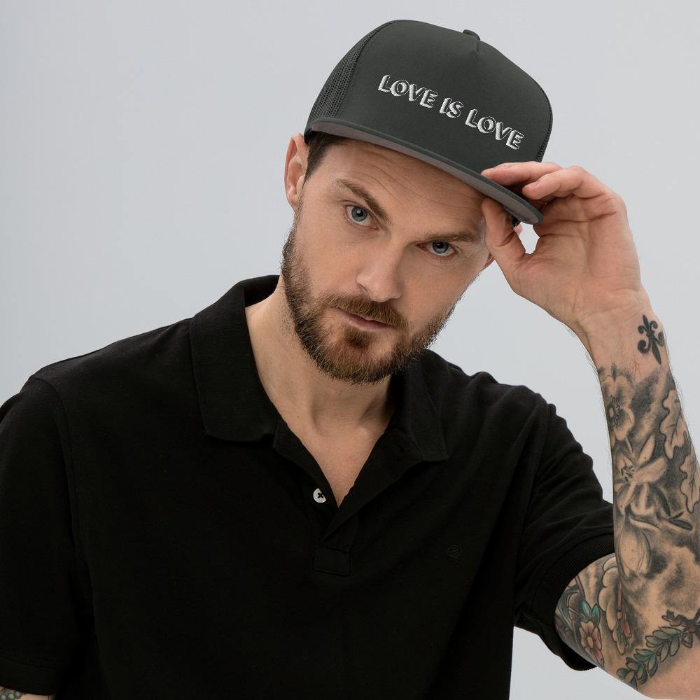 Love Is Love Mesh Back Snapback