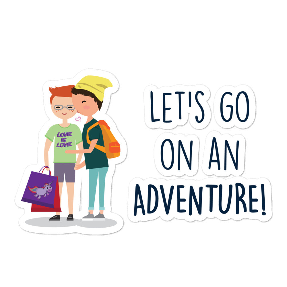 Let's Go On An Adventure Bubble-Free Stickers