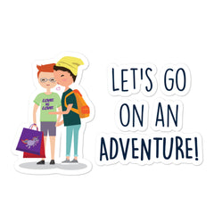 Let's Go On An Adventure Bubble-Free Stickers