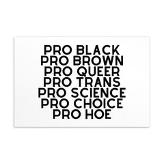 Pro Hoe Postcard