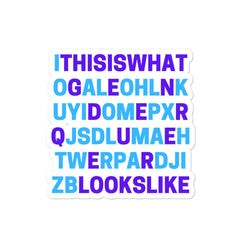 This Is What GenderQueer Looks Like Bubble-Free Stickers