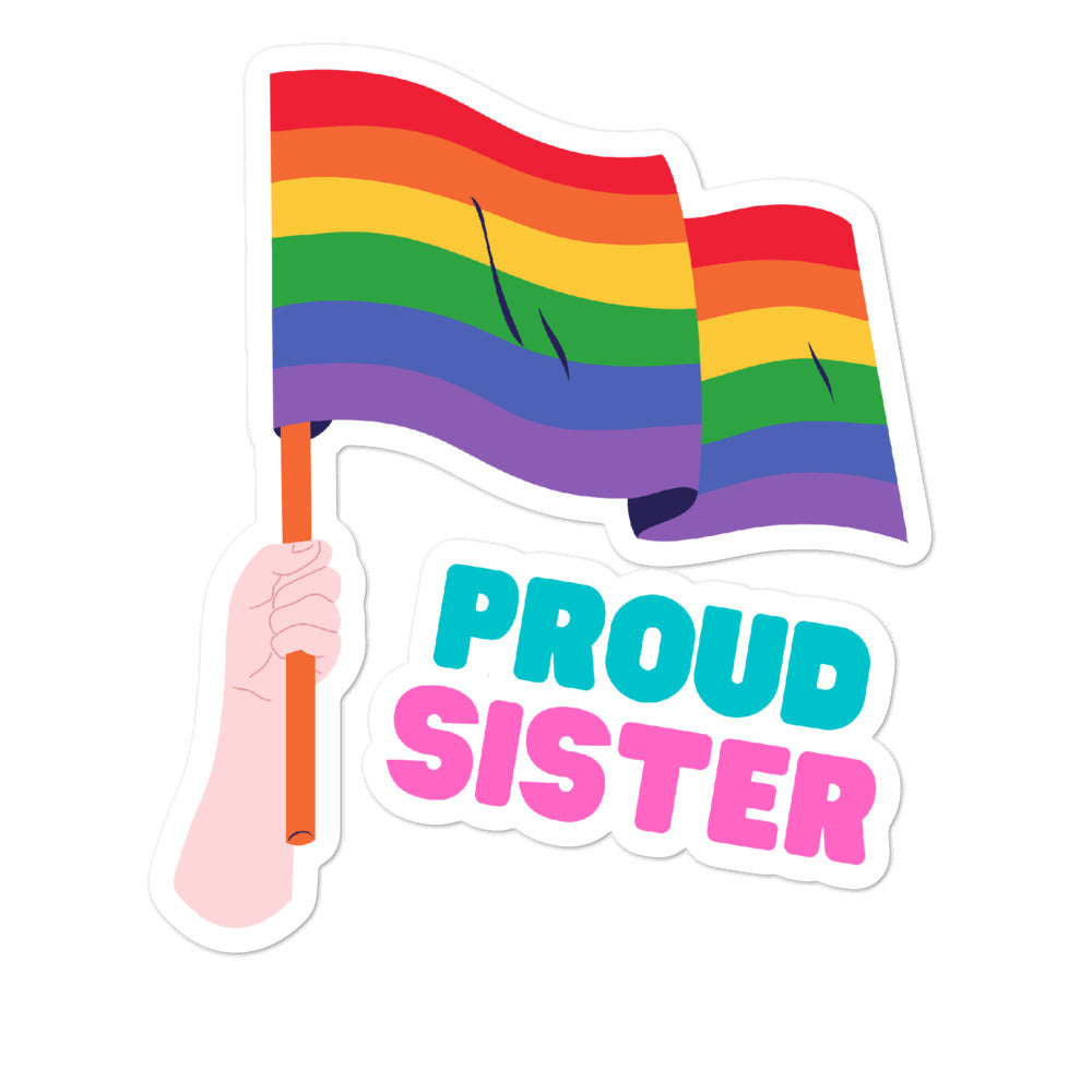 Proud Sister Bubble-Free Stickers