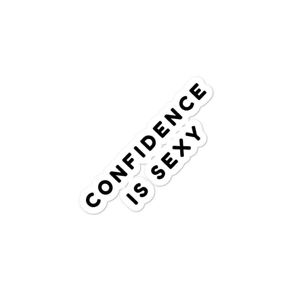 Confidence Is Sexy Bubble-Free Stickers