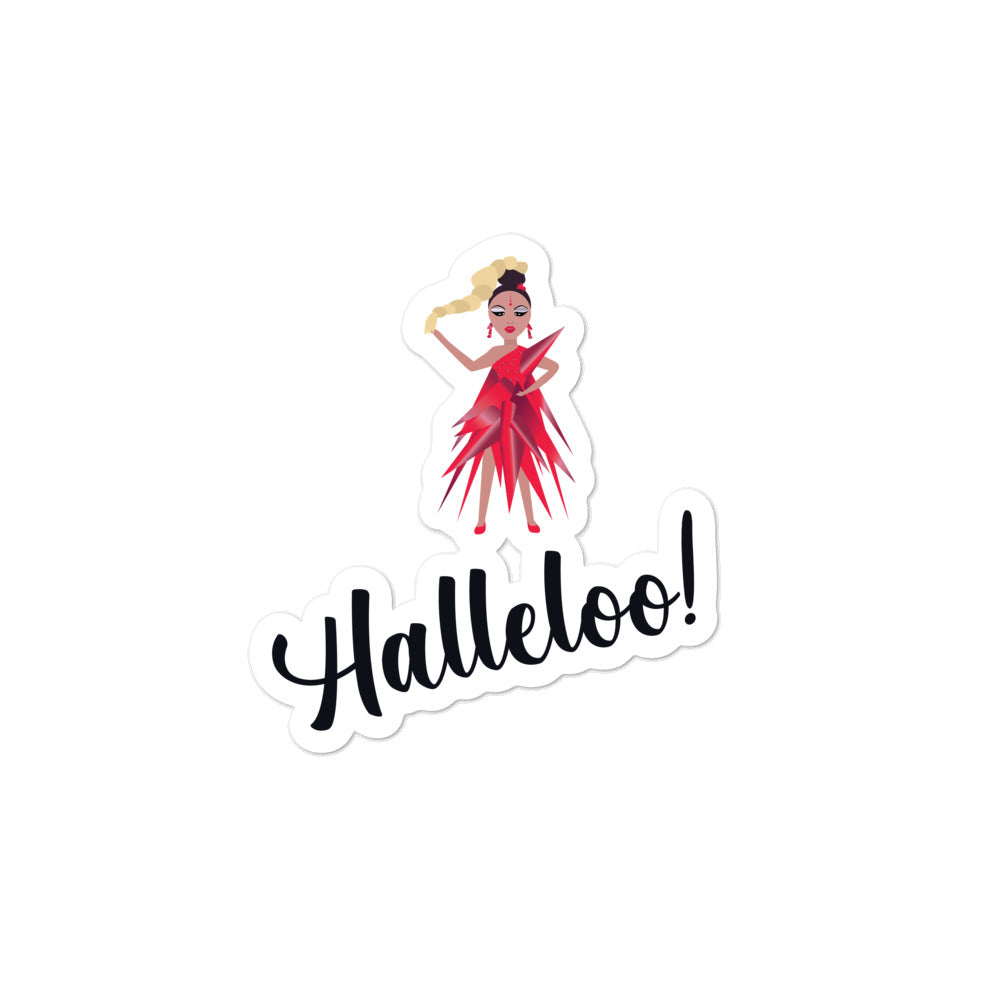 Halleloo! Drag Queen Bubble-Free Stickers
