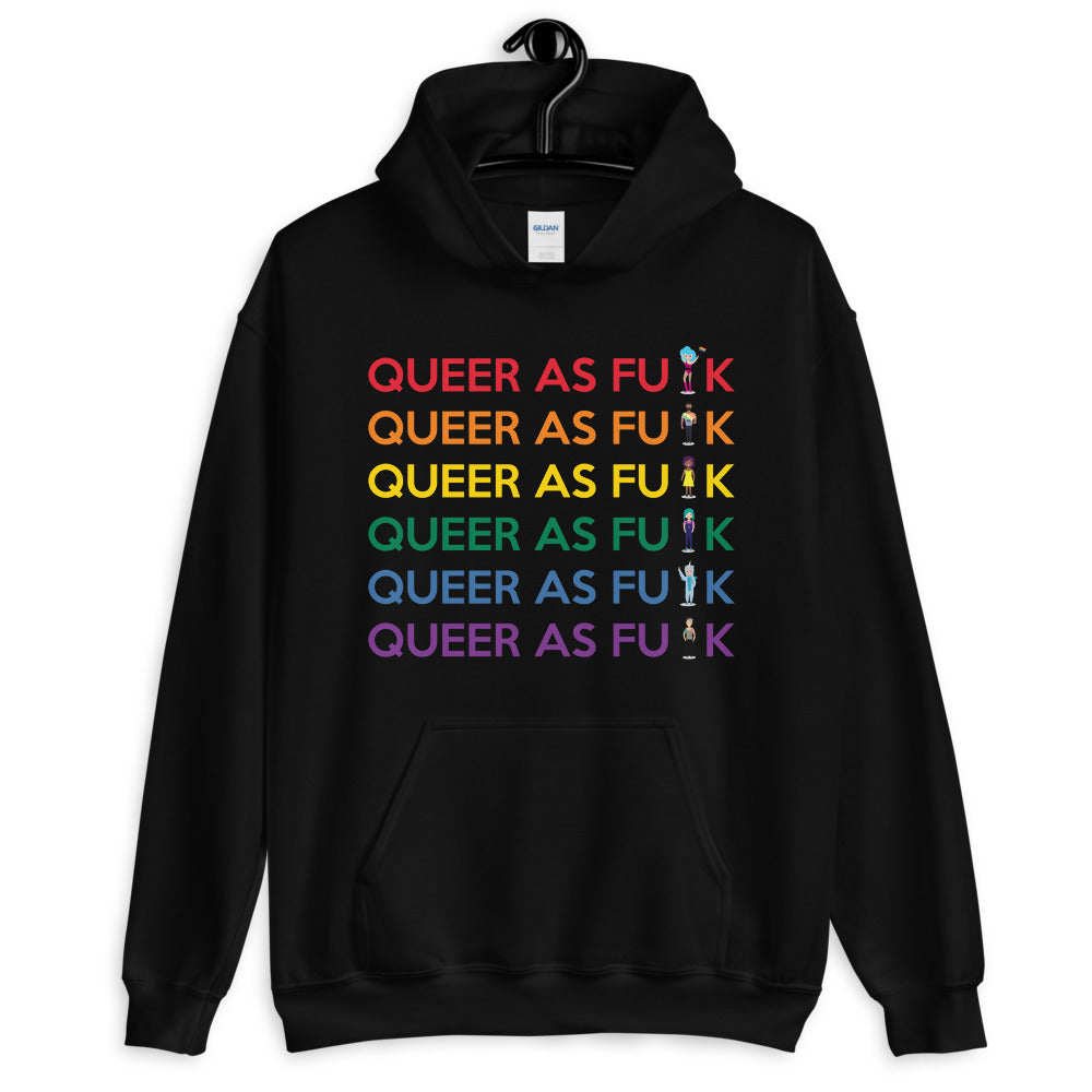 Queer As Fu#k Unisex Hoodie