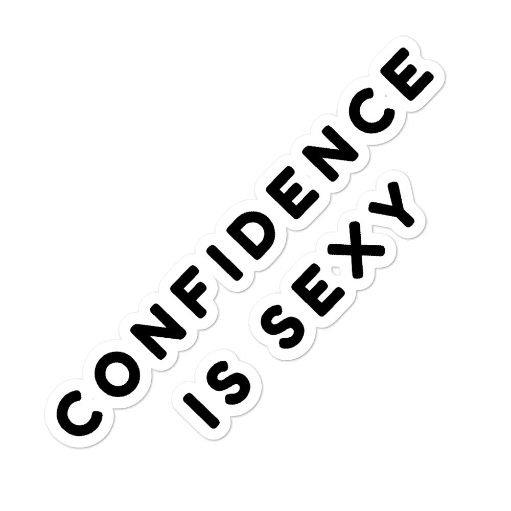 Confidence Is Sexy Bubble-Free Stickers
