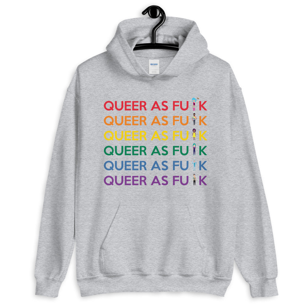 Queer As Fu#k Unisex Hoodie