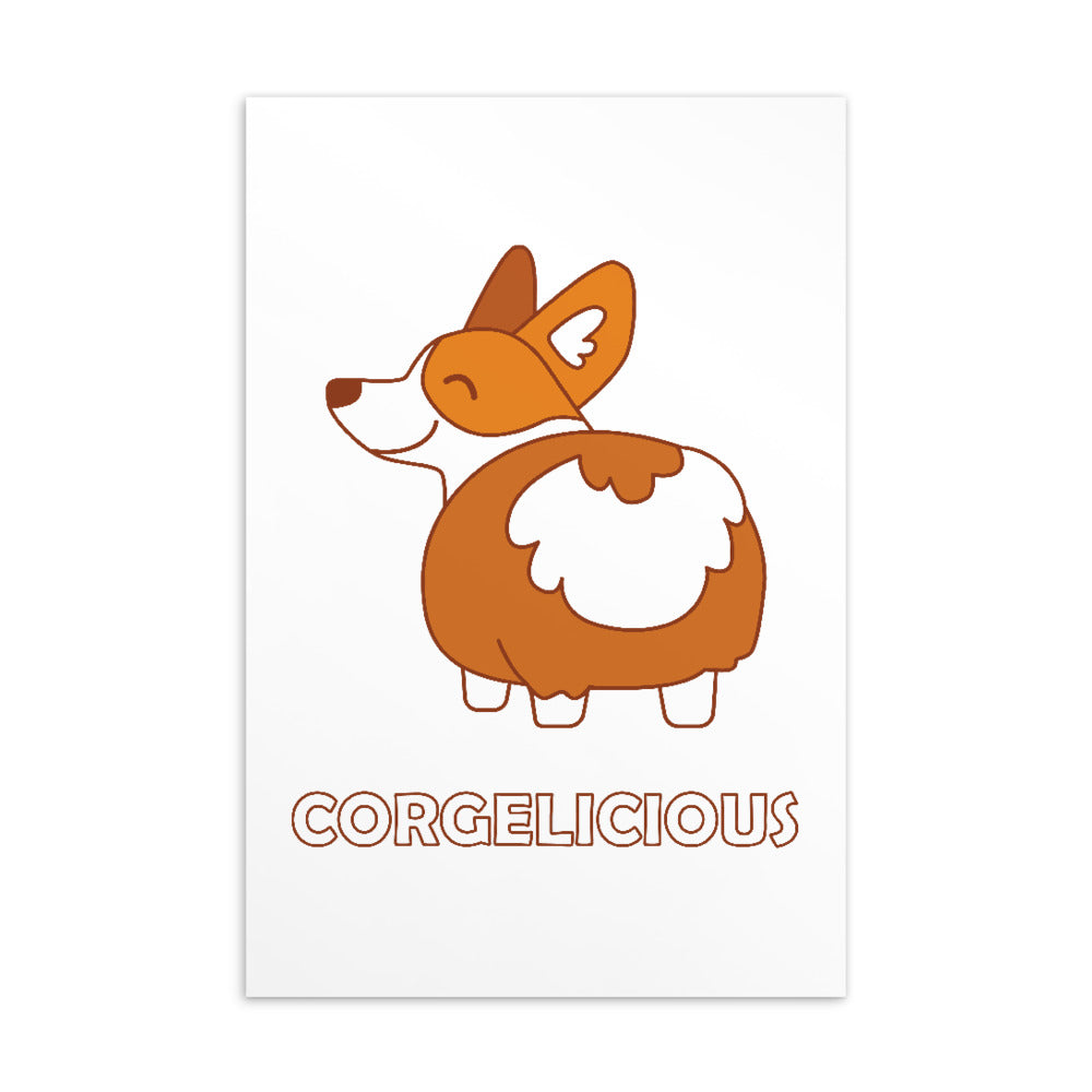 Corgelicious Postcard