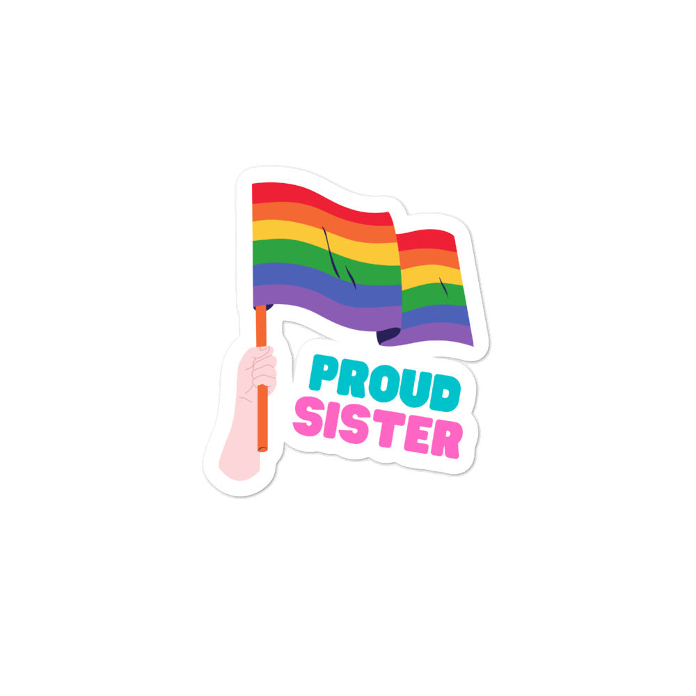 Proud Sister Bubble-Free Stickers