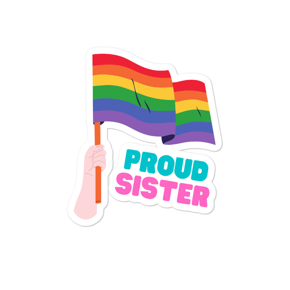 Proud Sister Bubble-Free Stickers