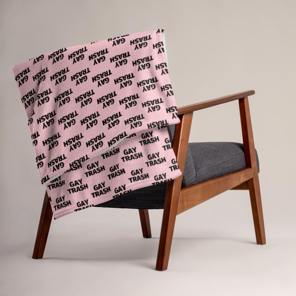 Gay Trash Throw Blanket