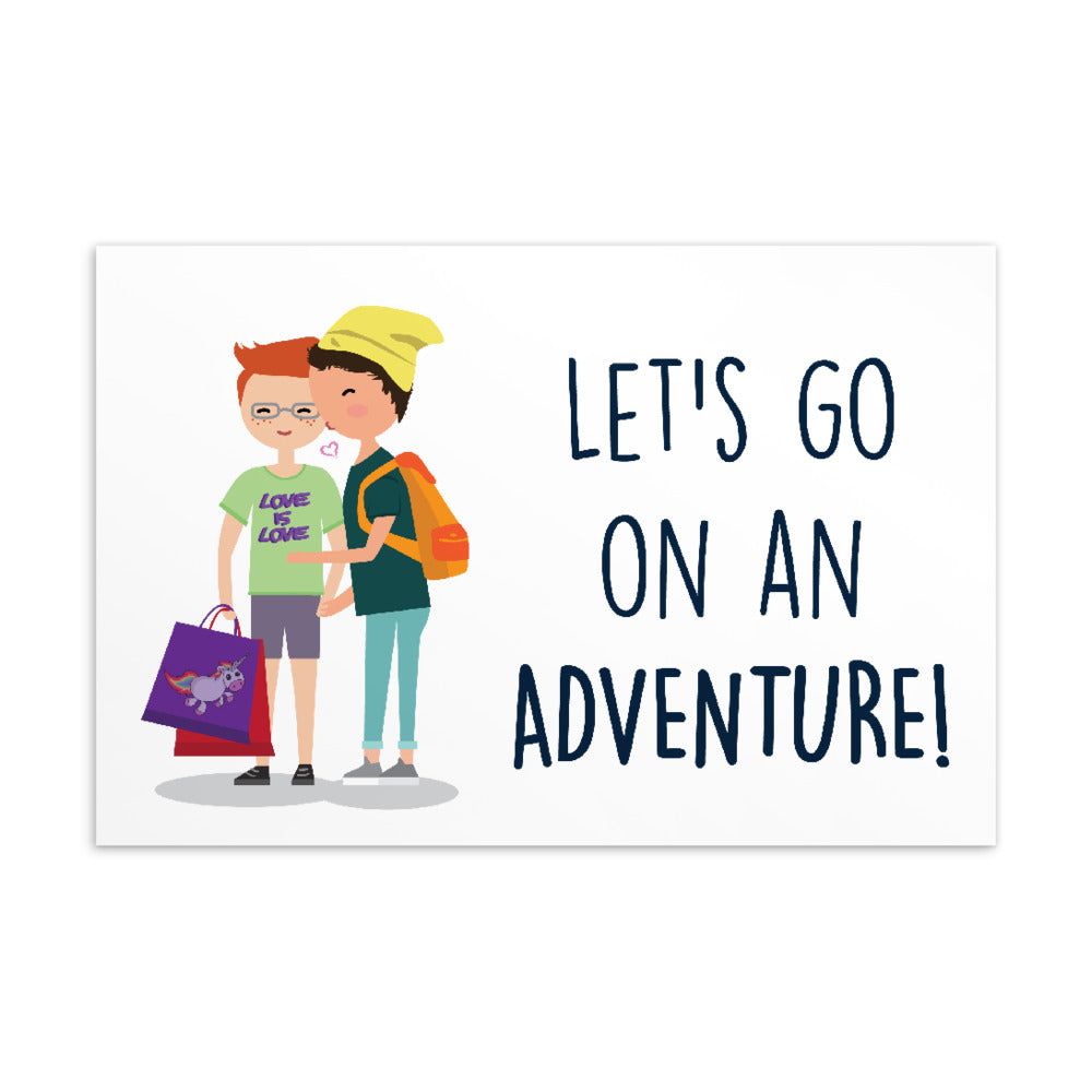 Let's Go On An Adventure Postcard