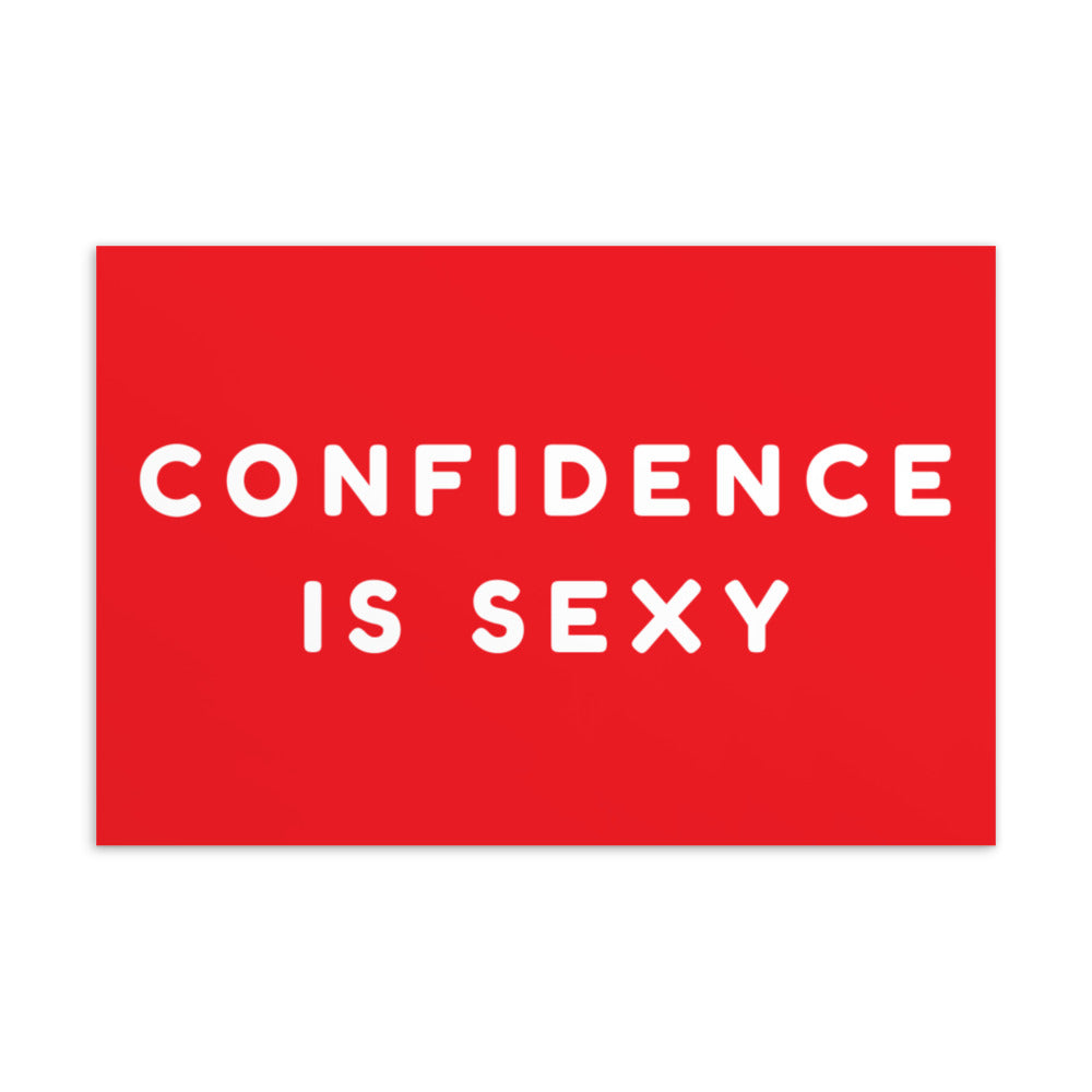 Confidence Is Sexy Postcard
