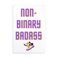Non-Binary Badass Postcard