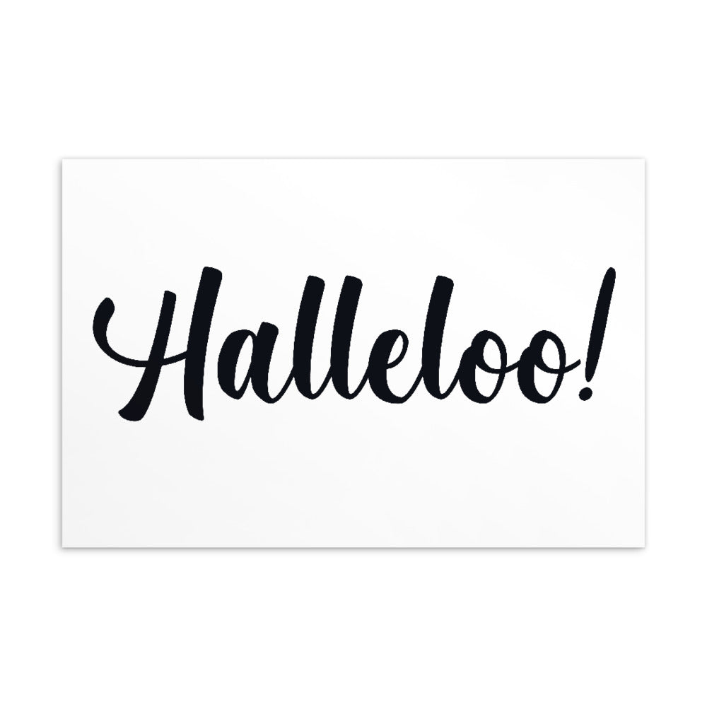 Halleloo! Postcard