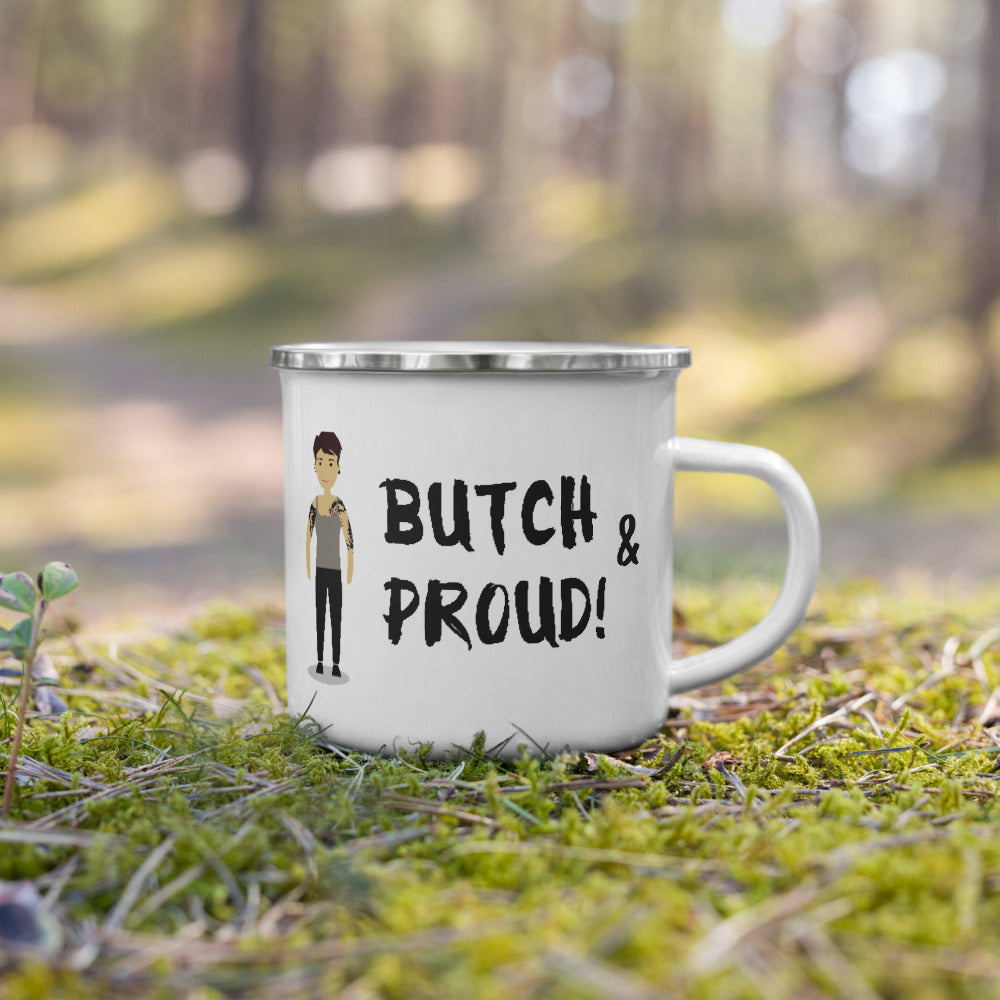 Butch & Proud Enamel Mug