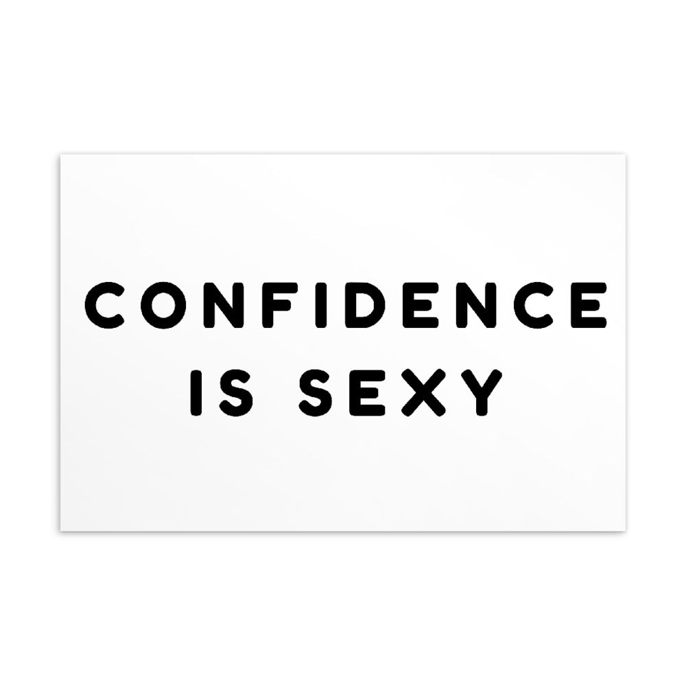 Confidence Is Sexy Postcard