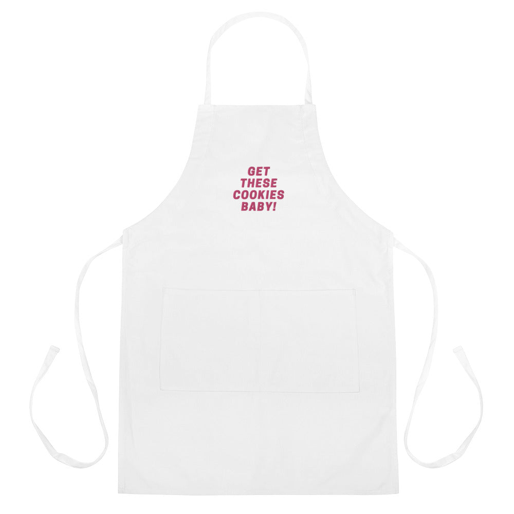 Get These Cookies Baby Embroidered Apron