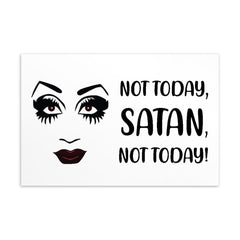 Not Today Satan Postcard
