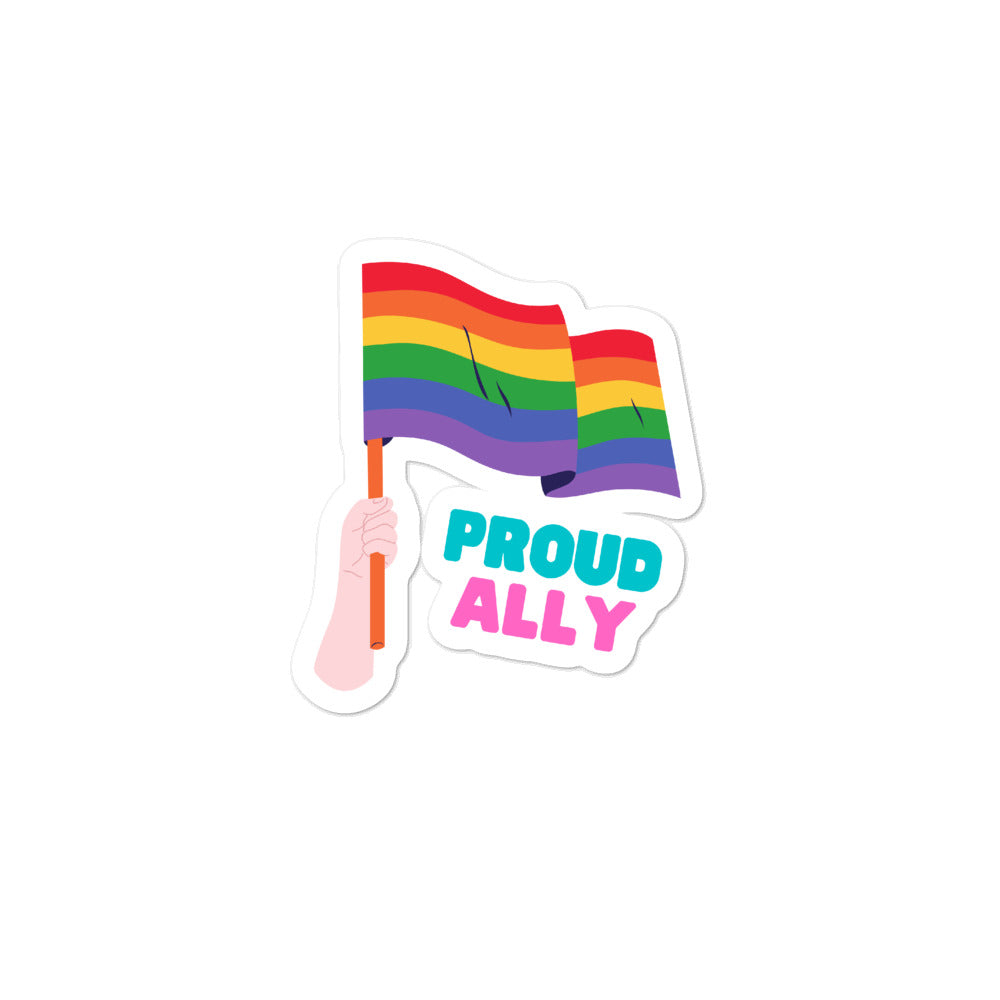 Proud Ally Bubble-Free Stickers