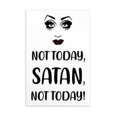Not Today Satan Postcard