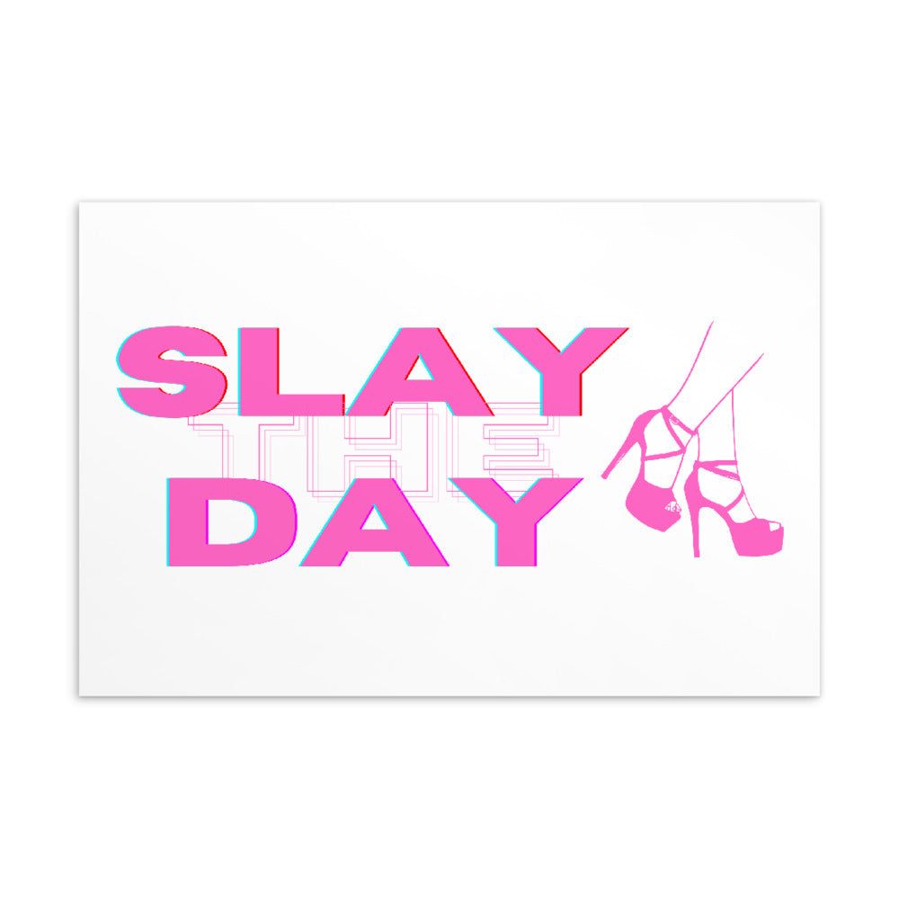 Slay The Day Postcard