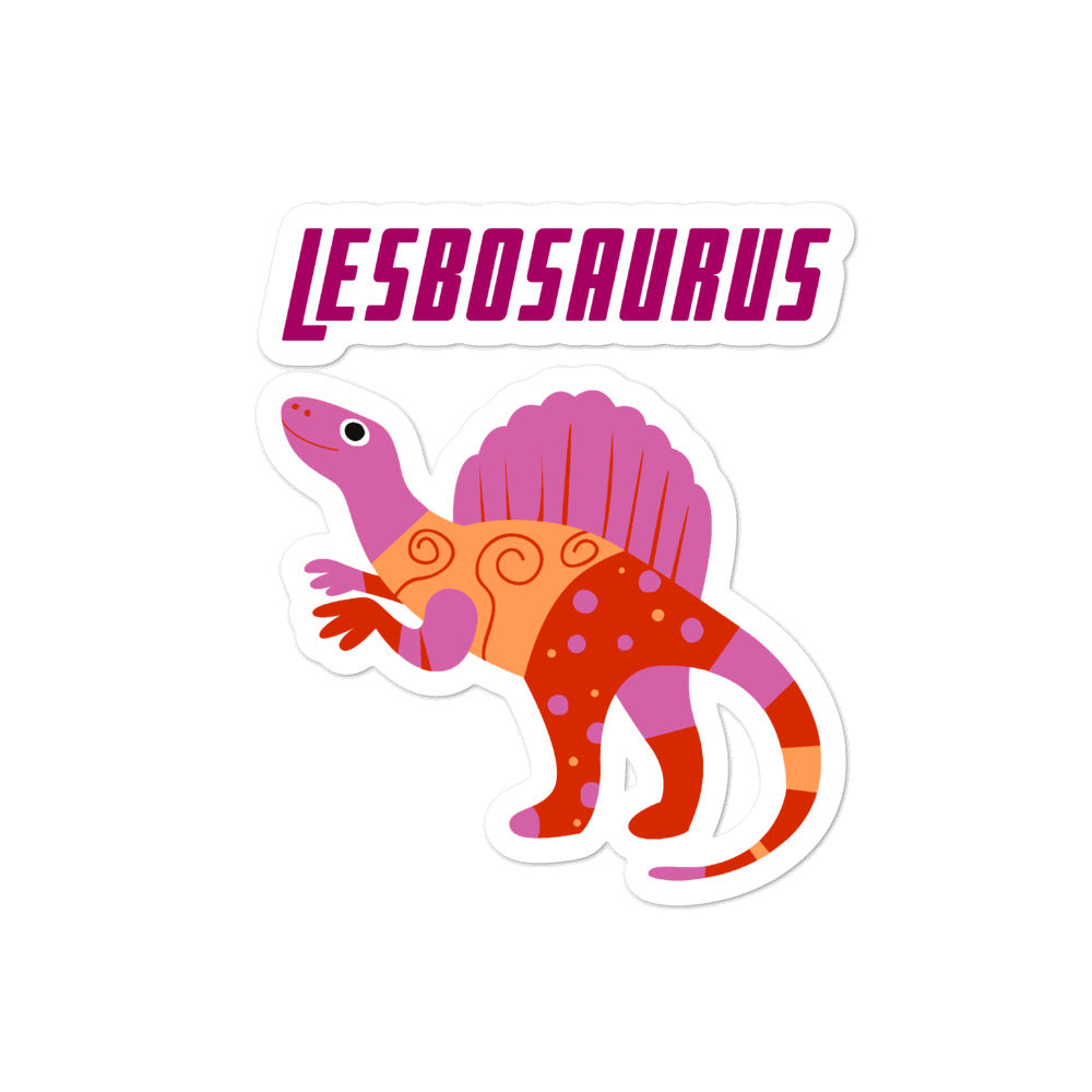 Lesbosaurus Bubble-Free Stickers