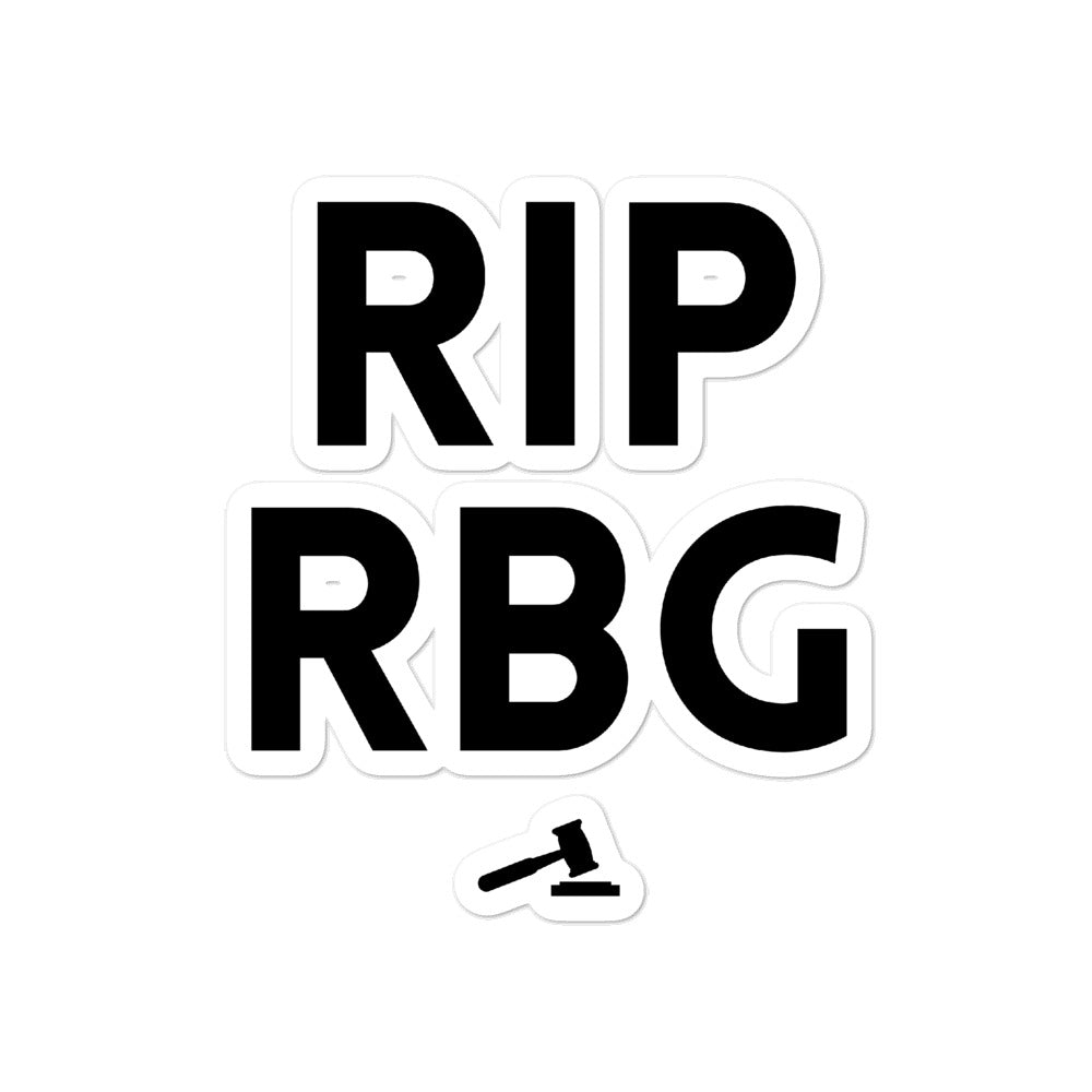 RIP RBG Bubble-Free Stickers