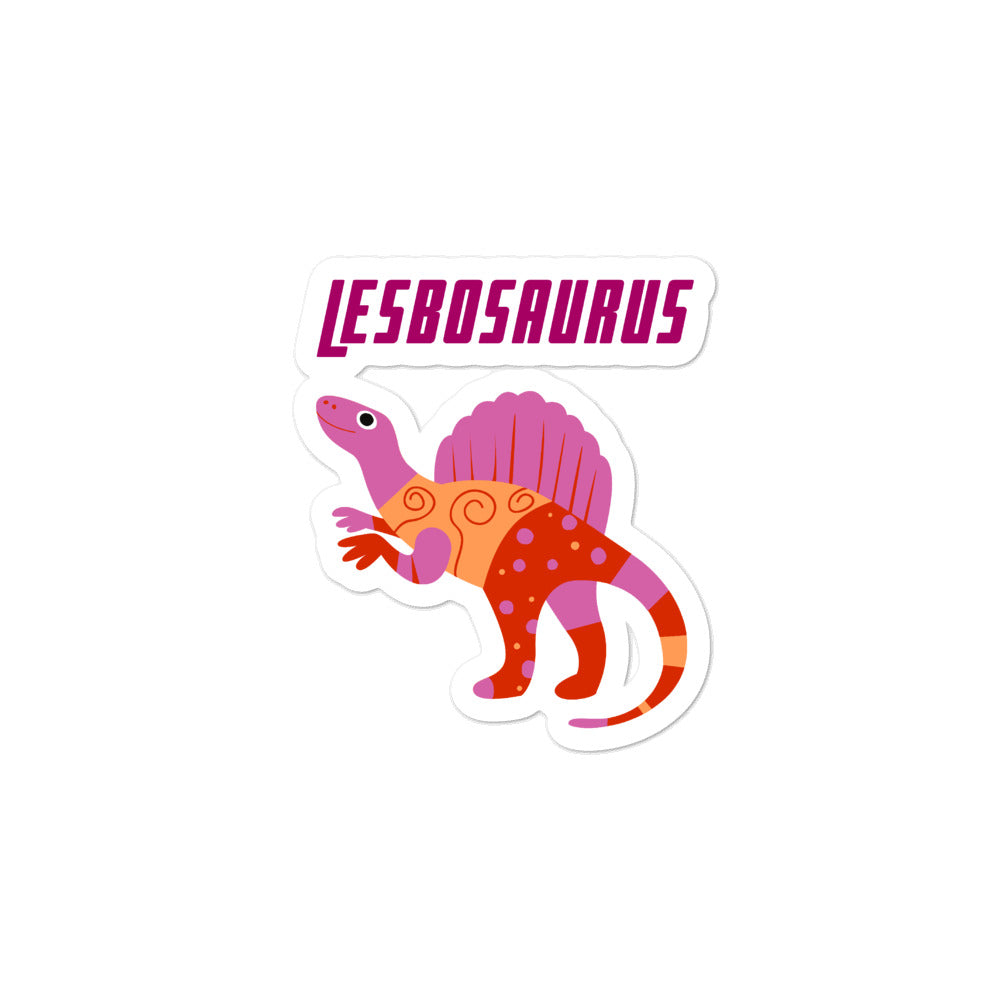 Lesbosaurus Bubble-Free Stickers