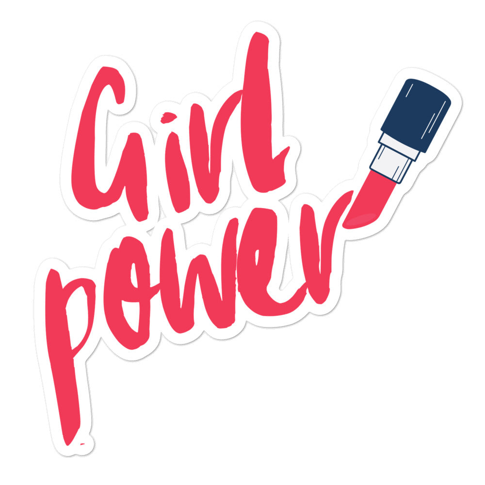 Girl Power Bubble-Free Stickers