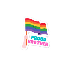 Proud Brother Bubble-Free Stickers