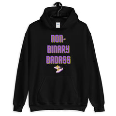 Non-Binary Badass Unisex Hoodie