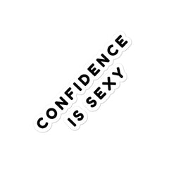 Confidence Is Sexy Bubble-Free Stickers