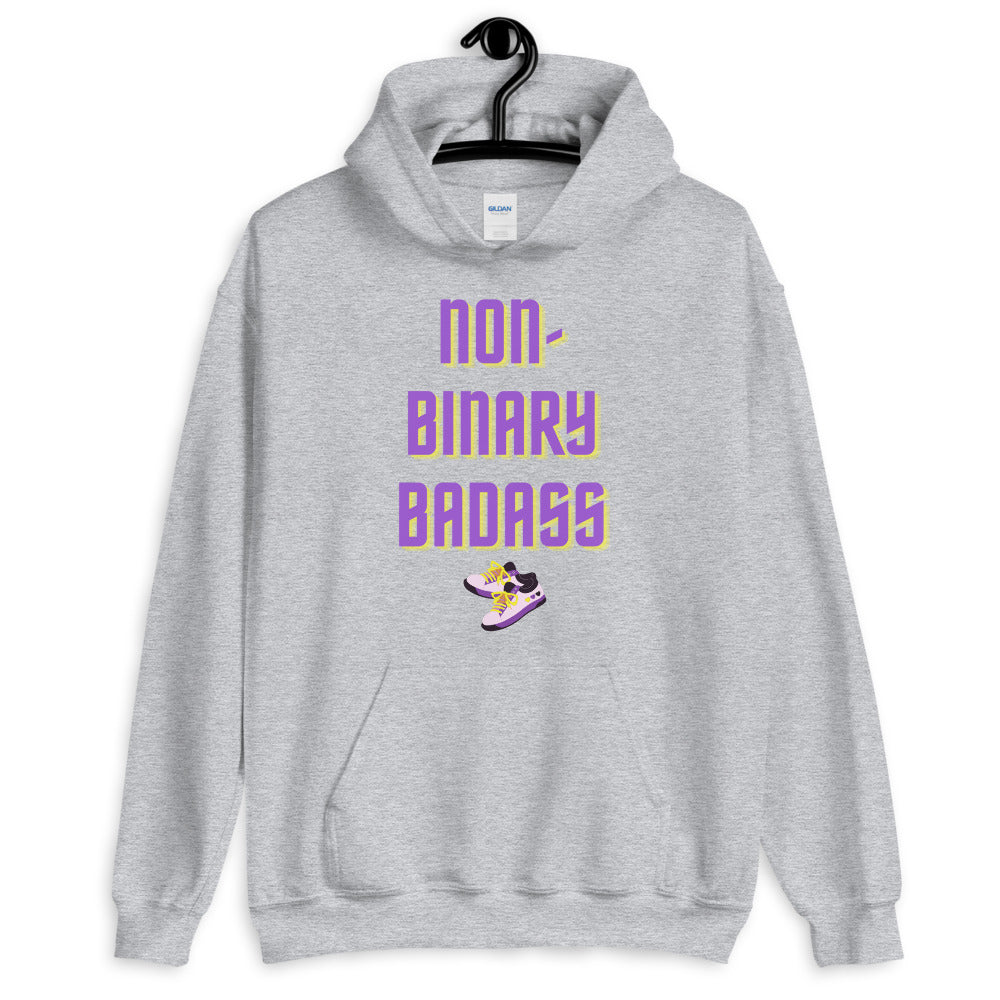 Non-Binary Badass Unisex Hoodie