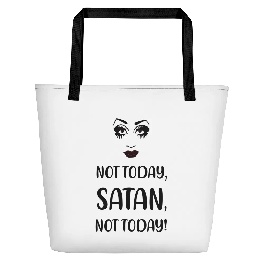 Not Today Satan Beach Bag