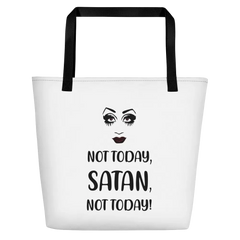 Not Today Satan Beach Bag