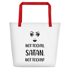 Not Today Satan Beach Bag