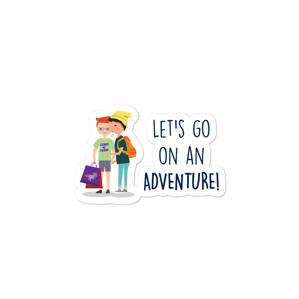 Let's Go On An Adventure Bubble-Free Stickers
