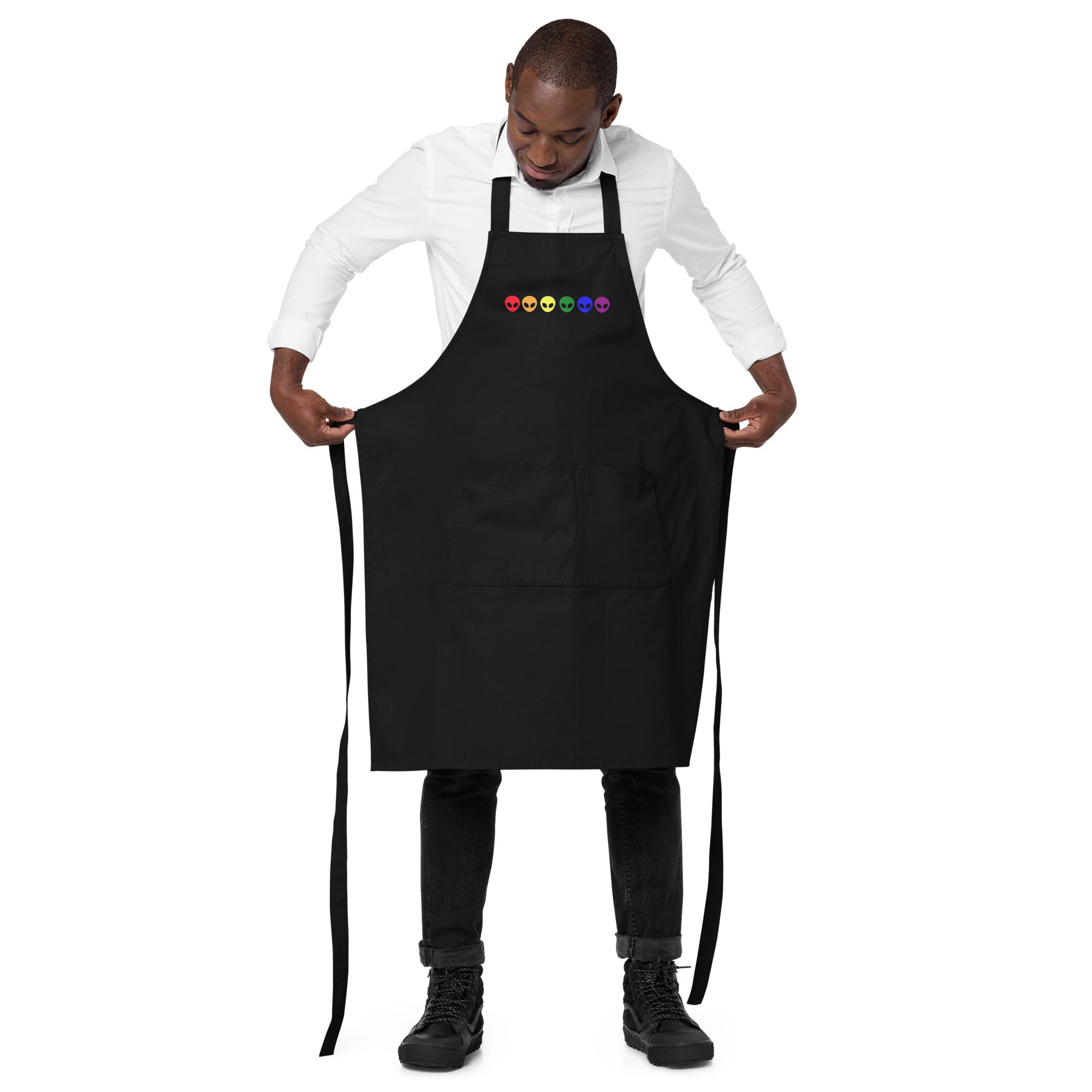 Gay Alien Organic Cotton Apron