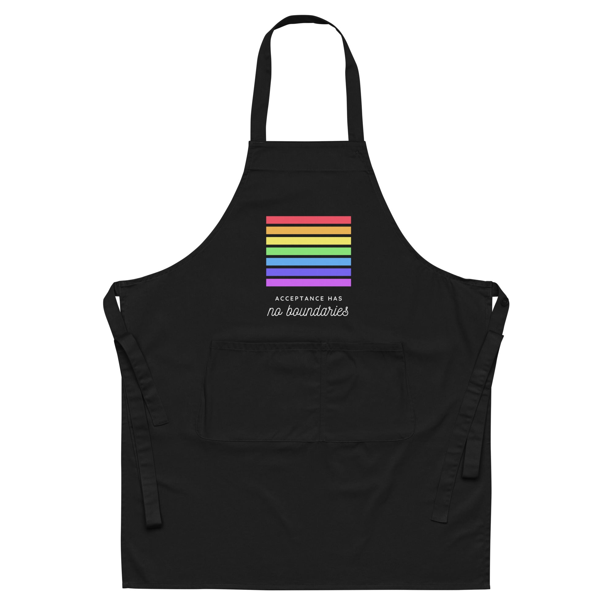 Acceptance Has No Boundaries Organic Cotton Apron