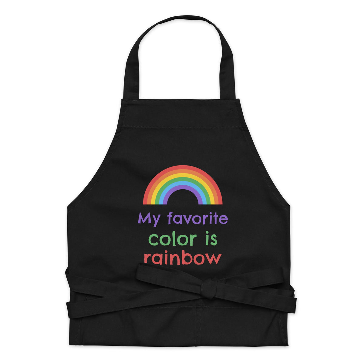 My Favourite Color Is Rainbow Organic Cotton Apron