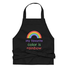My Favourite Color Is Rainbow Organic Cotton Apron