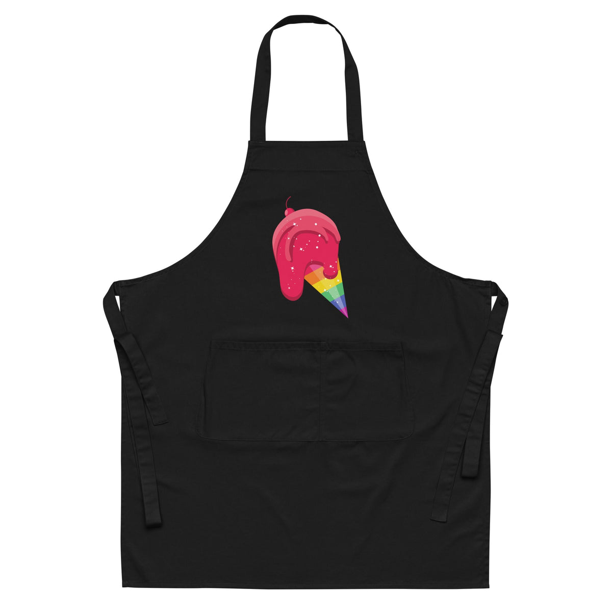 Gay Icecream Organic Cotton Apron
