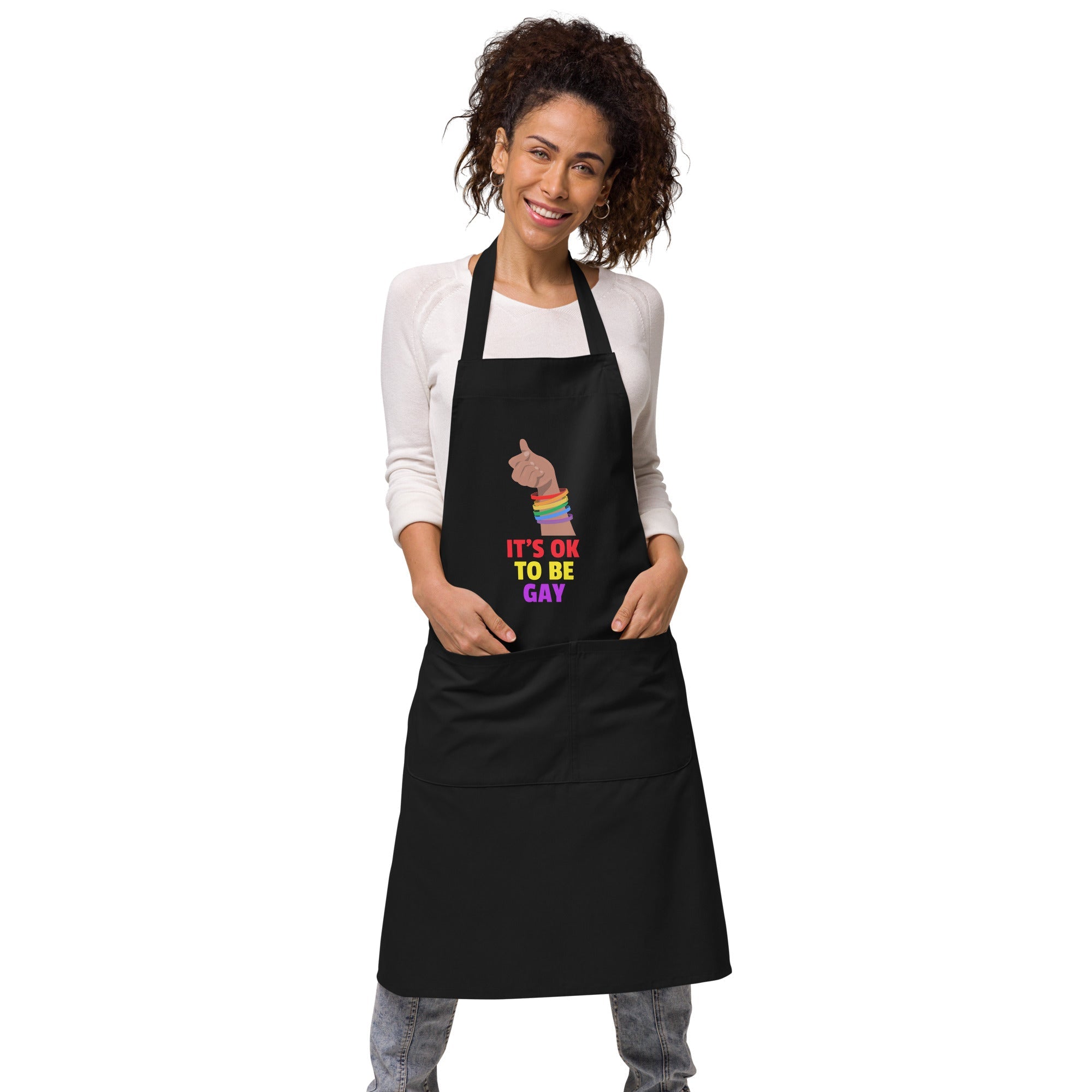 It's OK To Be Gay Organic Cotton Apron