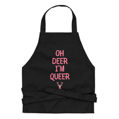 Oh Deer I'm Queer Organic Cotton Apron
