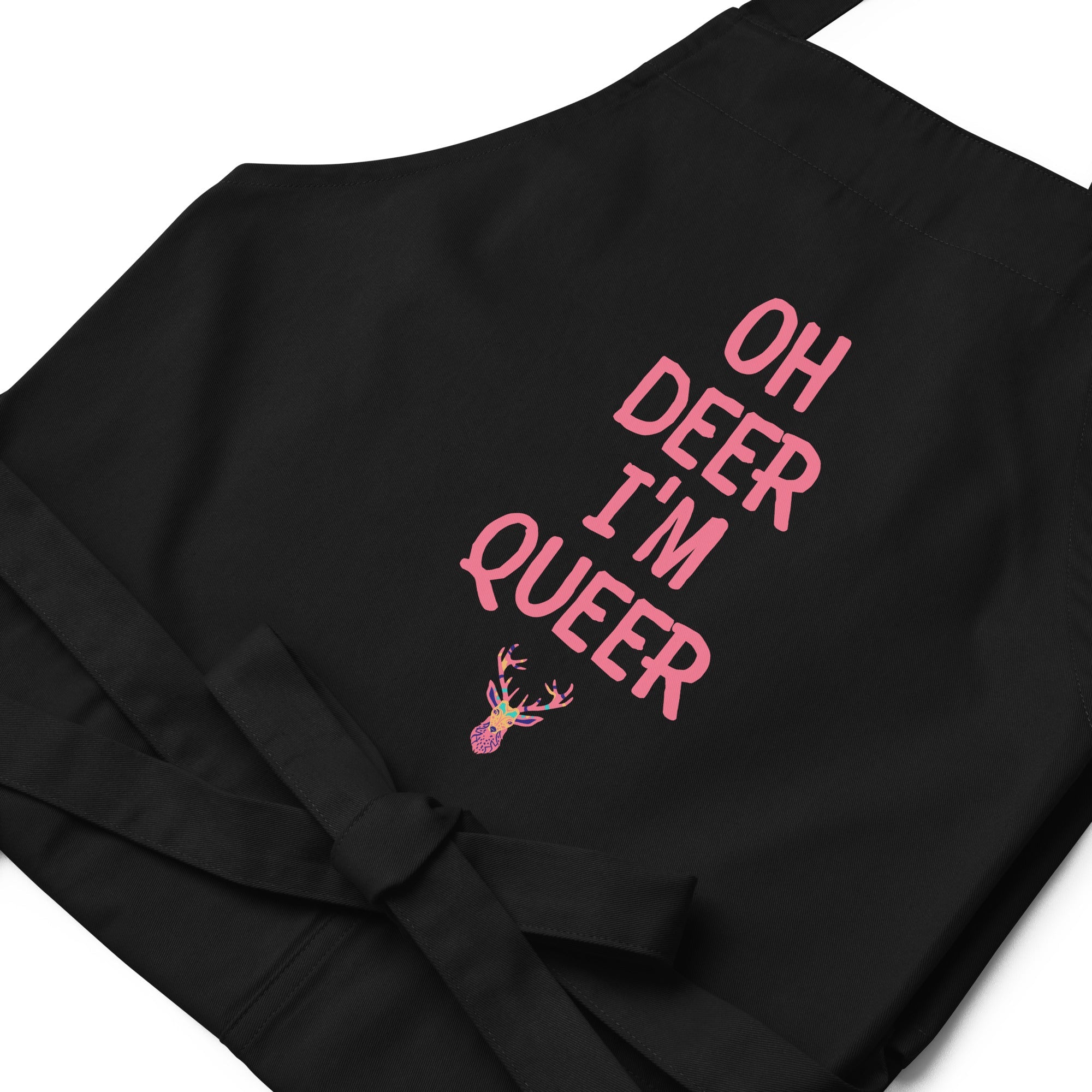 Oh Deer I'm Queer Organic Cotton Apron