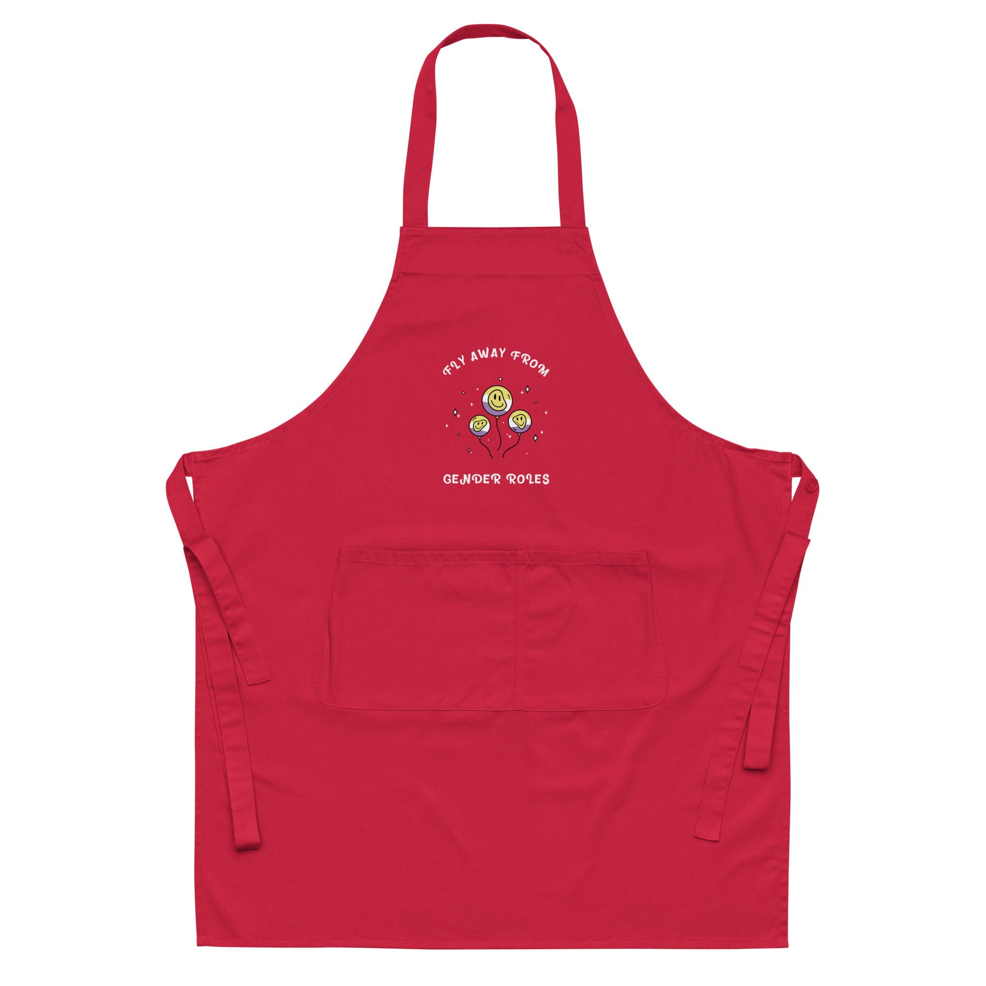 Fly Away From Gender Roles Organic Cotton Apron