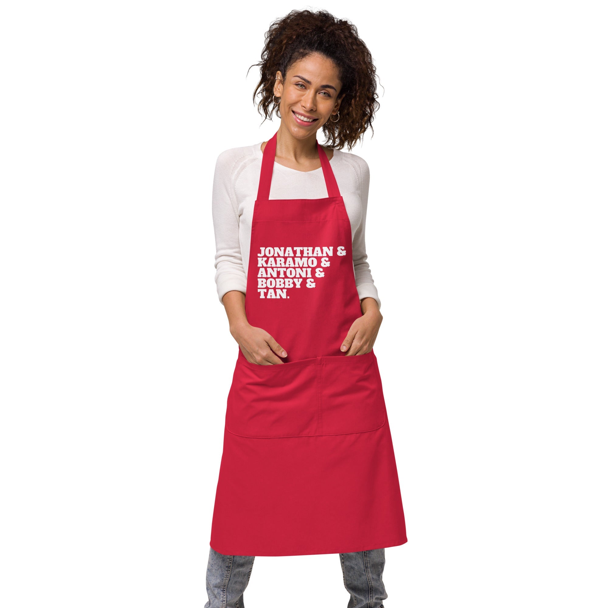 Jonathan & Karamo & Antoni & Bobby & Tan Organic Cotton Apron