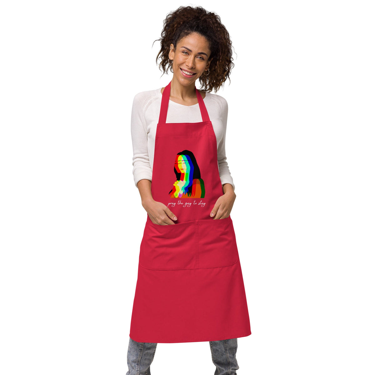 Pray The Gay To Stay Organic Cotton Apron