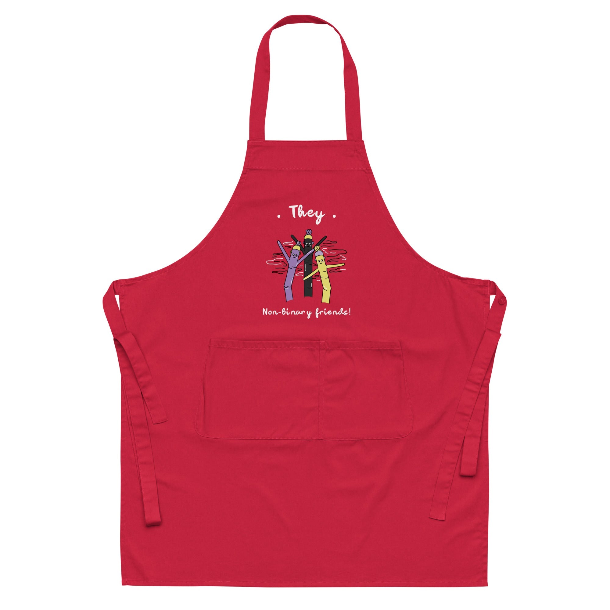 They Non-Binary Friends Organic Cotton Apron